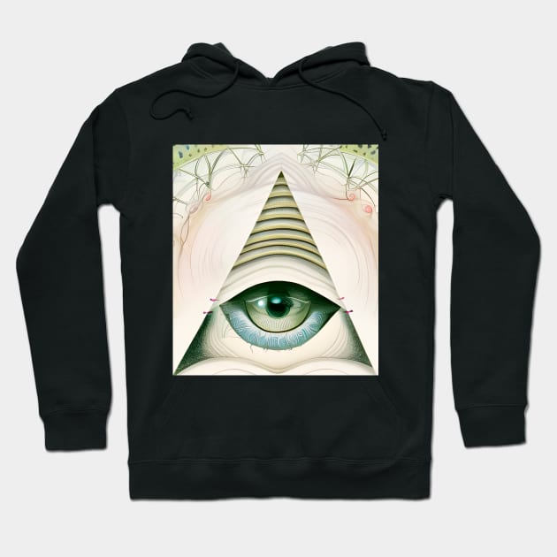 Illuminated Vision (2) - Trippy Psychedelic Eye Hoodie by TheThirdEye